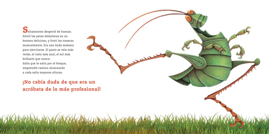 ¿Qué voz dará vida al dudoso Saltamontes en el audiolibro Calmantes montes, Saltamontes?